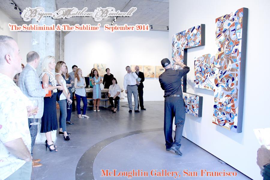 Bryan Boutwell gives artist talk at McLoughlin Art Gallery, San Francisco CA, September 2014
