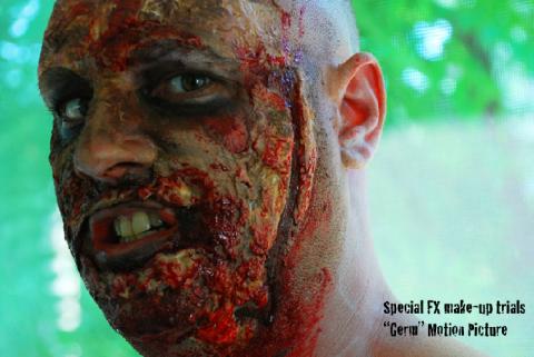 Motion Picture Title: Germ -Preliminary Make-Up Trials For Horror Movie