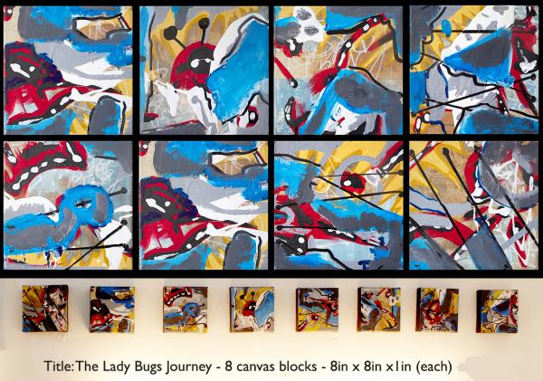 The Love Letter-Original 5ft X 5ft abstract painting on canvas by Bay area artist Bryan Matthew Boutwell